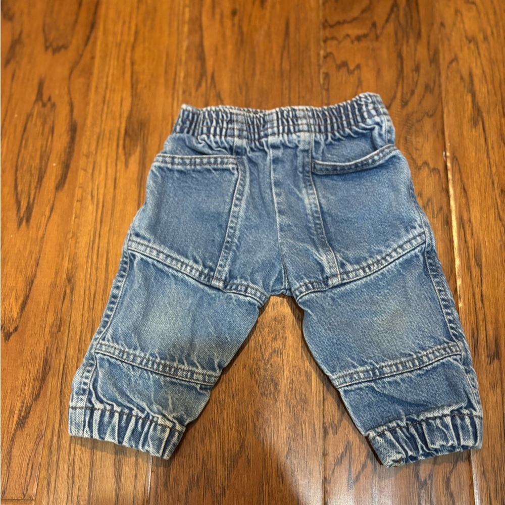 Vintage Liberty Baby Denim Joggers Size 12M Made in USA